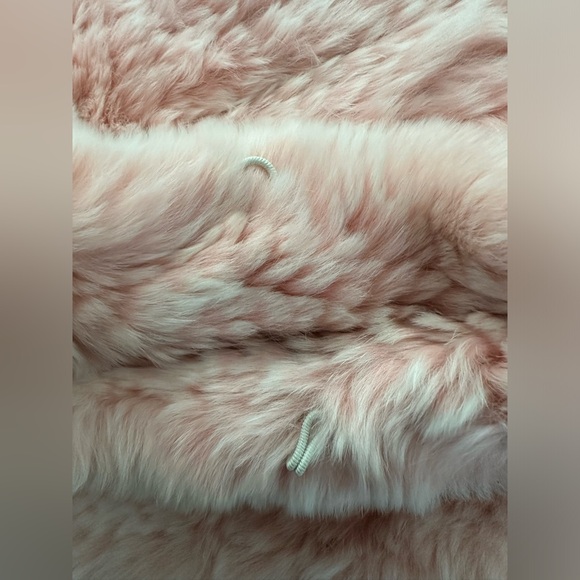 Pink Knitted Rabbit Stole - Picture 5 of 6